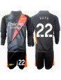 Arsenal David Raya #22 Målvakt Replika Tredje Kläder Barn 2024-25 Långärmad (+ byxor)